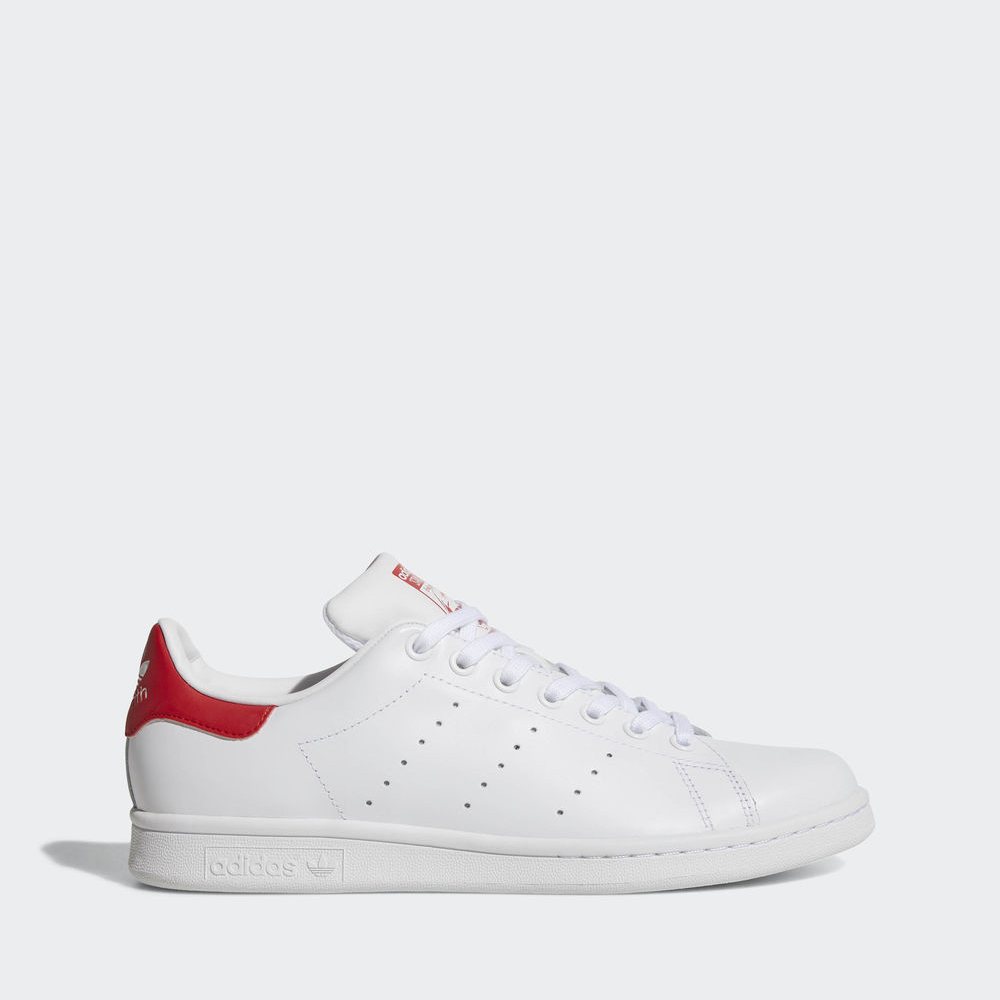 Adidas Stan Smith - Originals γυναικεια - Ασπρα/Κοκκινα,Μέγεθος: EU 36 – 54 2/3 (769SYAUP)